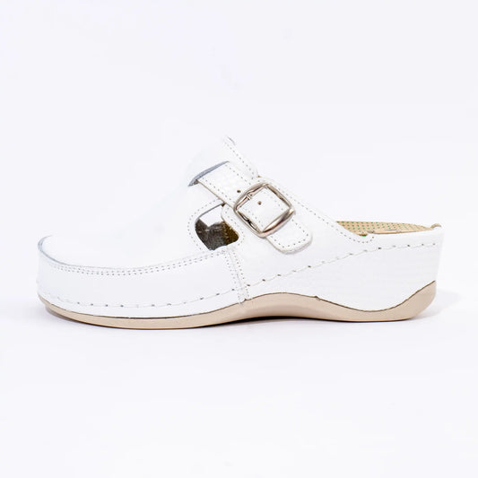 Bella ženske klompe - Bele