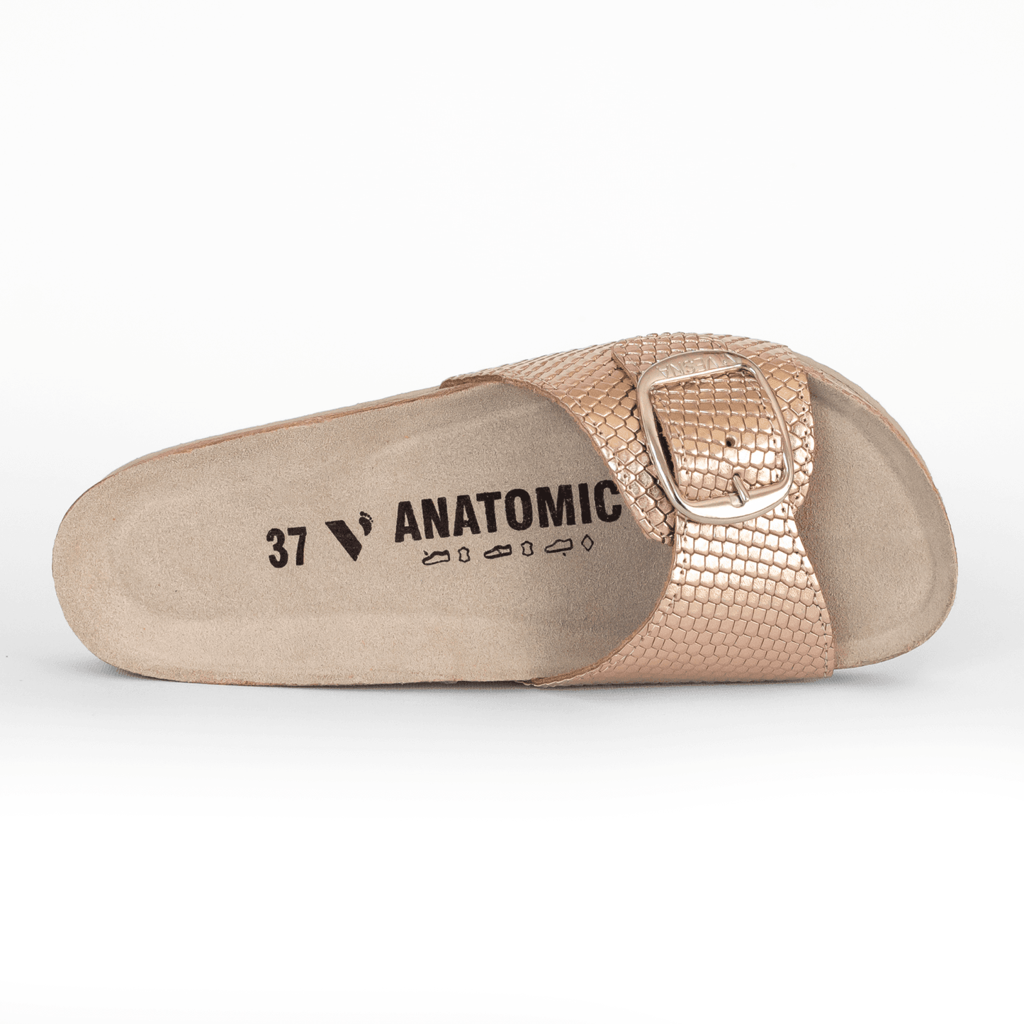 Bellona anatomske papuče - Metal roze