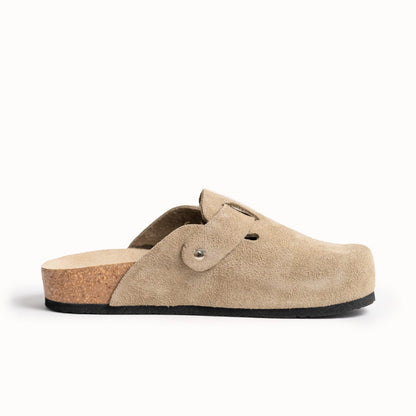 Brooklyn anatomska kožna klompa - Bež