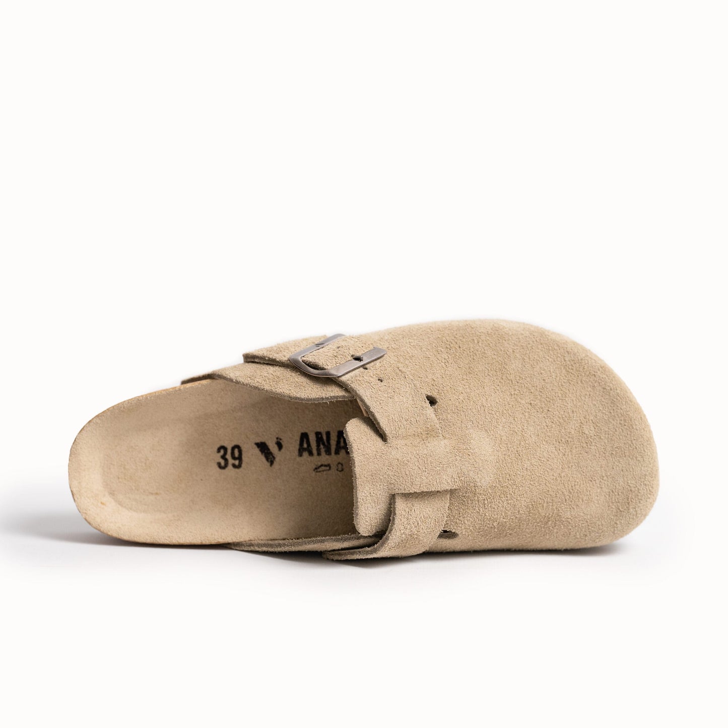Brooklyn anatomska kožna klompa - Bež