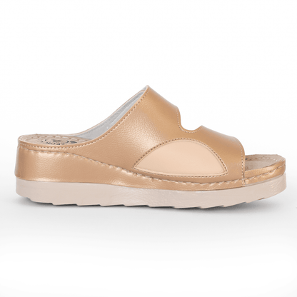 Hallux ženske anatomske papuče - Zlatne