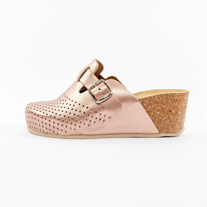 Harmony klompe na visoku potpeticu - Metal roze