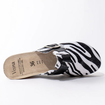 Harmony klompe na visoku potpeticu - Zebra