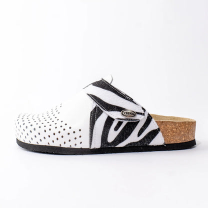 Komfort anatomska klompa - Bela zebra