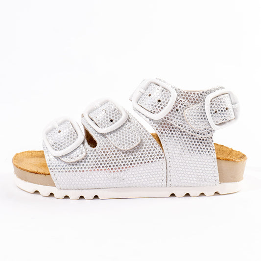 Dečije anatomske sandale 141/1 - Srebrne