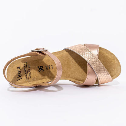 Sofia anatomske sandale - Metal roze