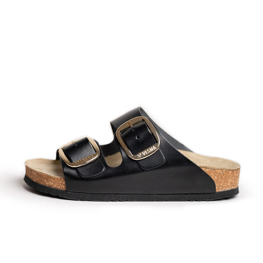 Tara anatomske papuče - Crna glatka